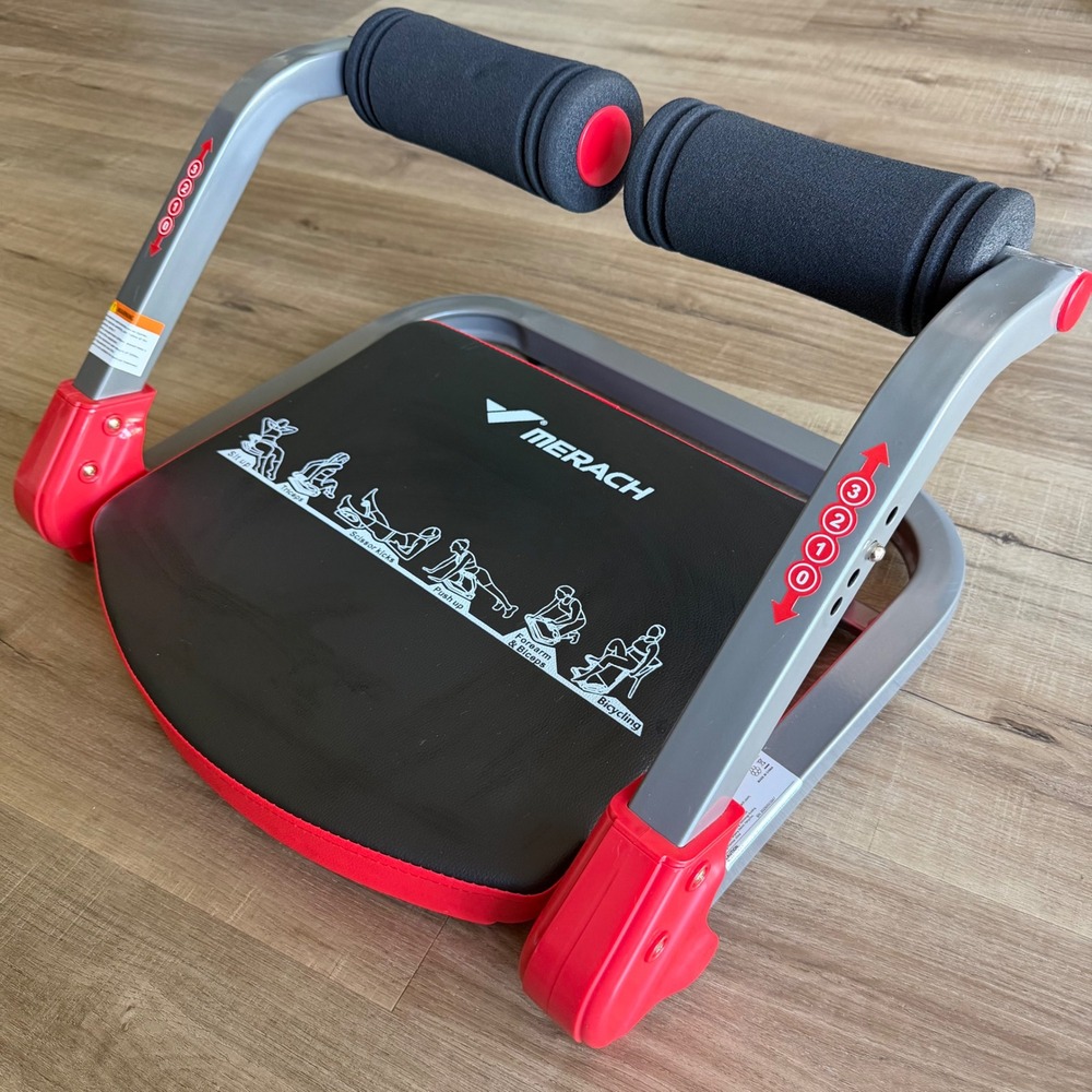 Merach Abdominal Machine MR-2477 Red Grey Core Workout Training Equipment - Picture 2 of 8